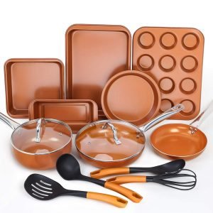 Copper Nonstick 10-piece Cookware Set​