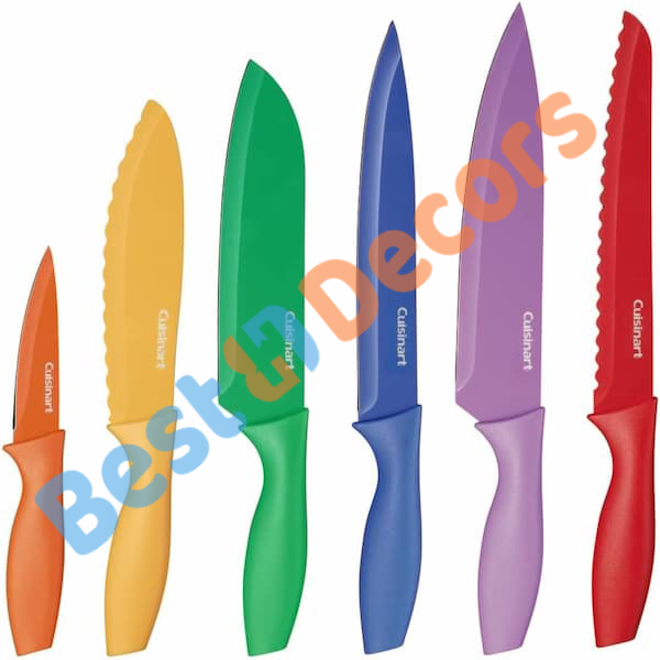 Cuisinart 12-Piece Multicolor Kitchen Knife Set