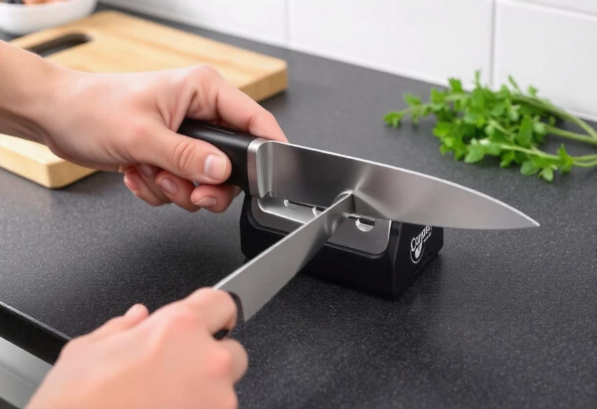 How to Use a Handheld Knife Sharpener